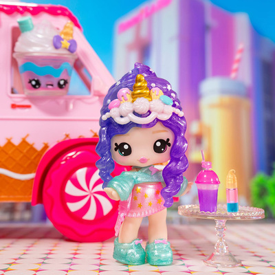 海外正品Yummiland LipGloss唇彩唇釉娃娃diy水果香味挂件玩具