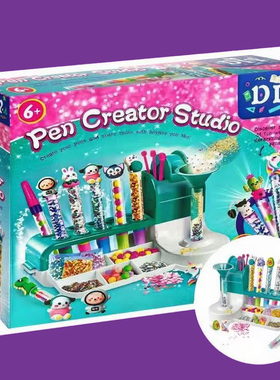 出口pen creator studio魔法流沙笔儿童diy手工制作套装STEM玩具