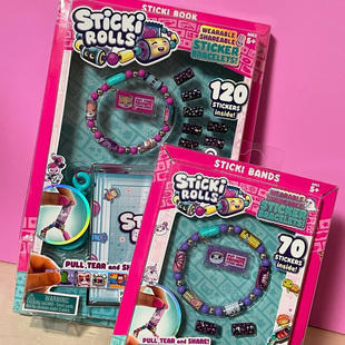 贴纸手链手环手工diy儿童礼物玩具 rolls女孩时尚 美国正品 Sticki
