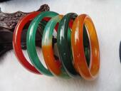 天然冰种玉髓手镯女窄细条玛瑙玉手镯可爱百搭时尚 水晶玉镯子少女