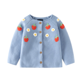 新款 100 2026春秋季 女童针织开衫 洋气毛衣外套儿童针织上衣 140码