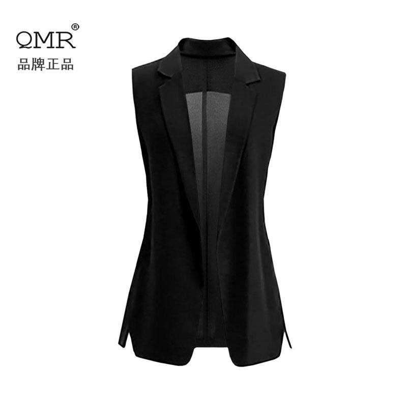 2025夏季马夹西装雪纺马甲女夏薄款马甲洋气时髦无袖外搭开衫5789