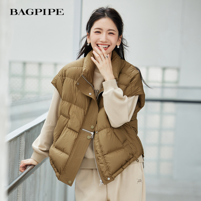 風笛2024新款羽絨馬甲