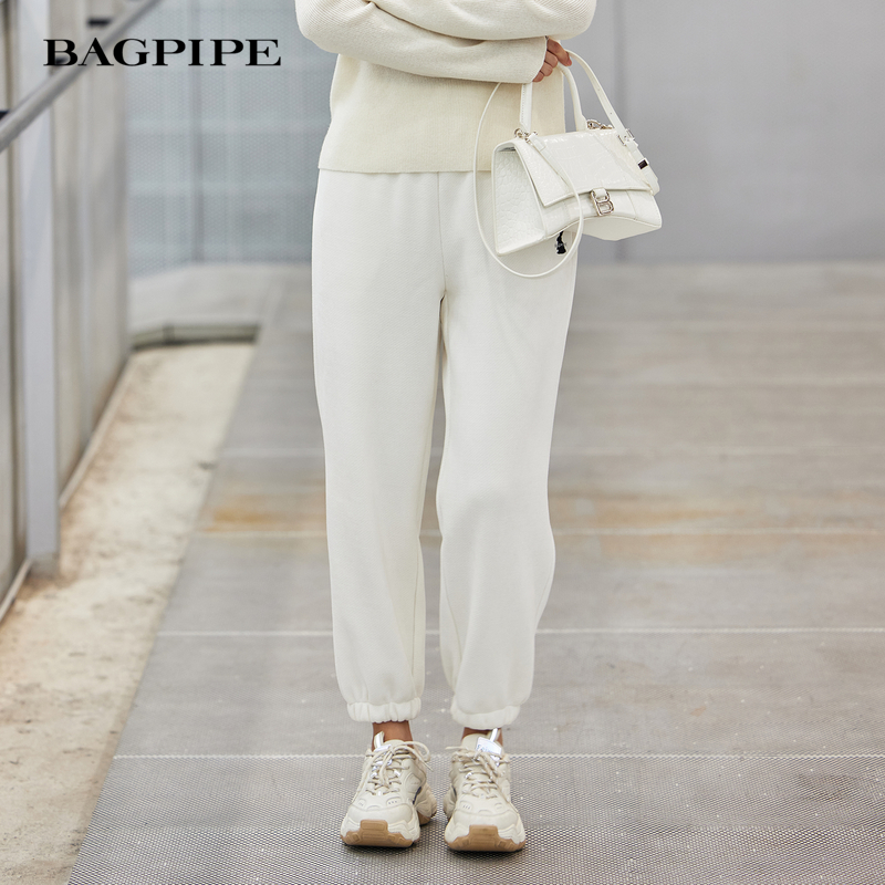 风笛2024新款束脚运动裤女秋冬