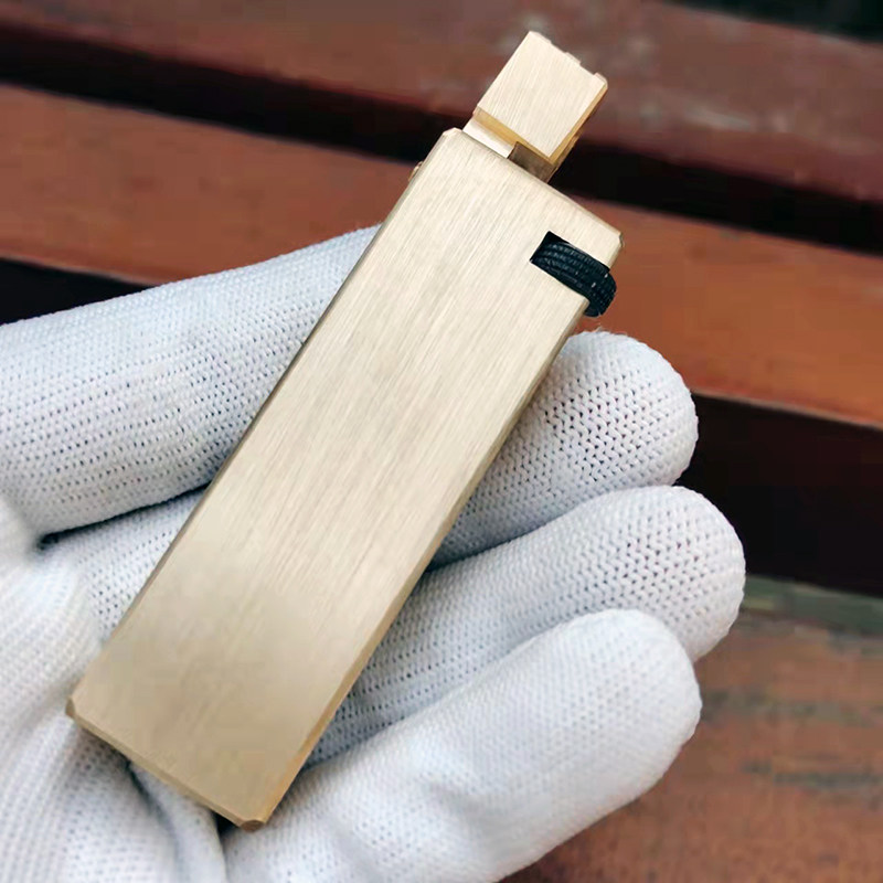 手工黄铜煤油打火机翻盖复古老式