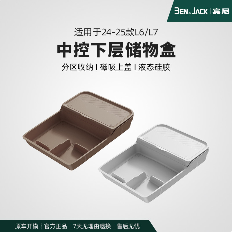 宾尼24/25款理想L6/L7中控下收纳箱扶手箱储物盒用品配件车上装饰 - 实物图