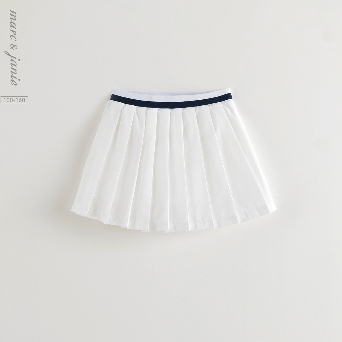 马克珍妮女童百褶运动网球裙裤儿童短裙半身裙2025夏装新款550