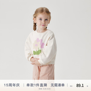 新款 马克珍妮女童甜美趣味印花宽松卫衣儿童上衣宝宝秋装 240971