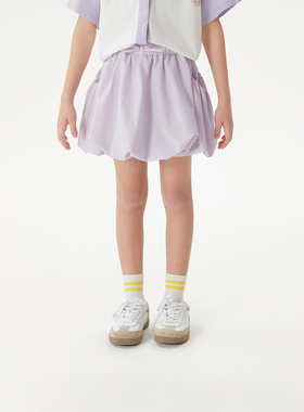 马克珍妮女童元气花苞工装短裙 儿童半身裙2025年春夏新款550793