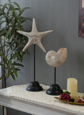 树脂摆件装饰复古海洋客厅法式海