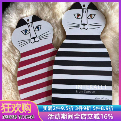 瑞典进口正版现货 Lisa Larson猫猫隔热垫唱诗班托盘锅垫杯垫茶巾
