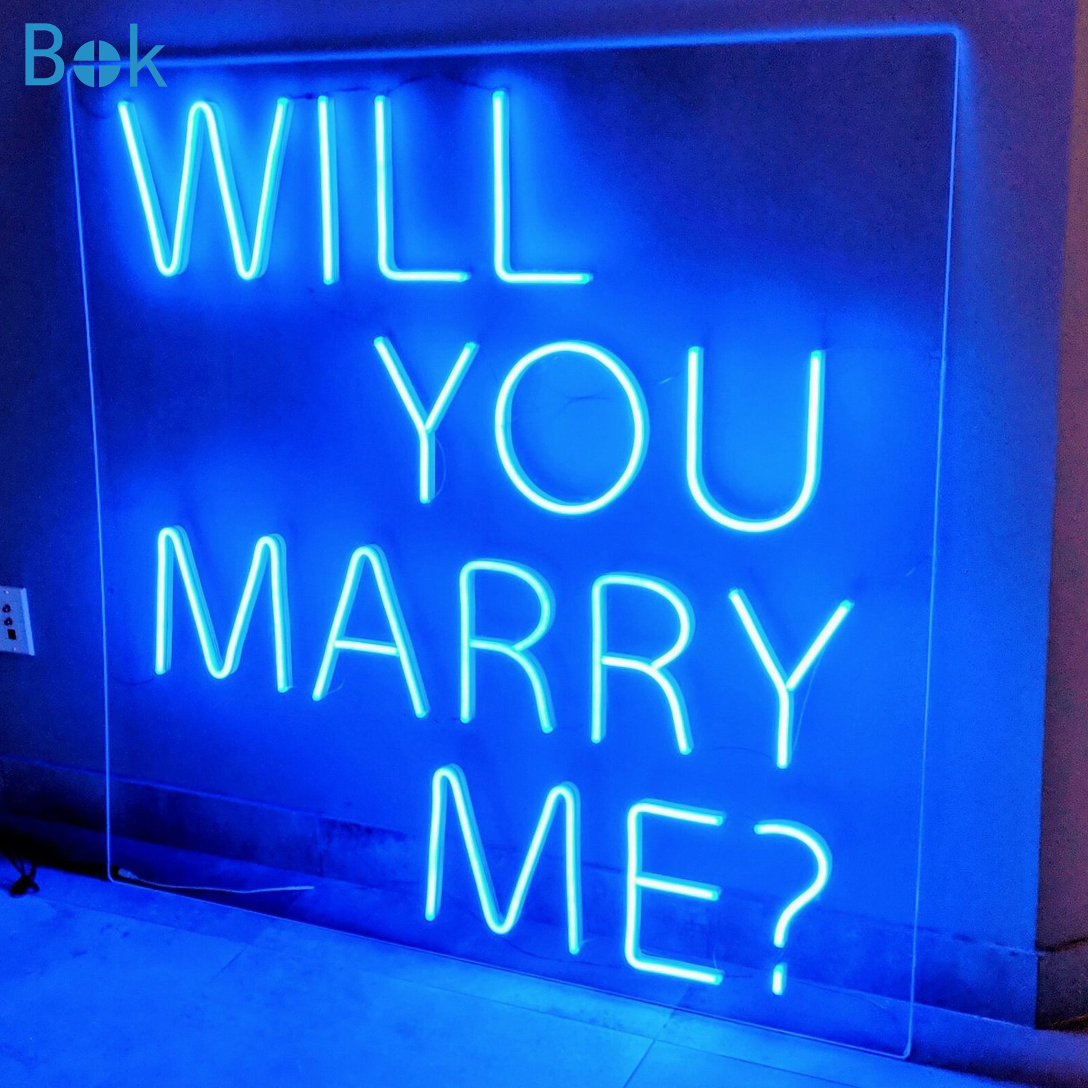速卖通LED硅灯带Will you marry me字母发光氛围灯霓虹灯造型
