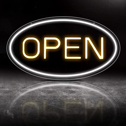 速卖通热卖open霓虹灯发光字体打开造型灯牌开放式酒吧营业中招牌