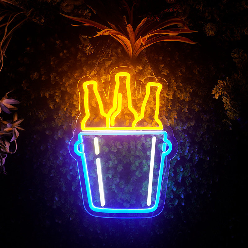 led霓虹灯派对酒吧室内装饰灯啤酒桶造型灯亚马逊外贸跨境 灯牌
