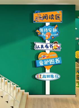 幼儿园阅读区布置墙面装饰