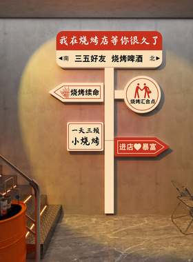 博尼亚烧烤雪弗板立体墙贴