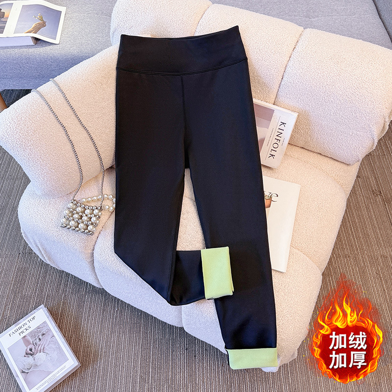 350斤大码女加绒加厚打底芭比裤