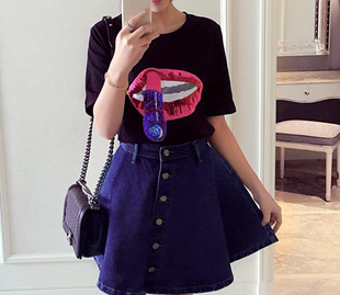 胖m肥350纯棉显瘦宽松短袖 定制300斤特大码 新款 160夏季 T恤250 女装