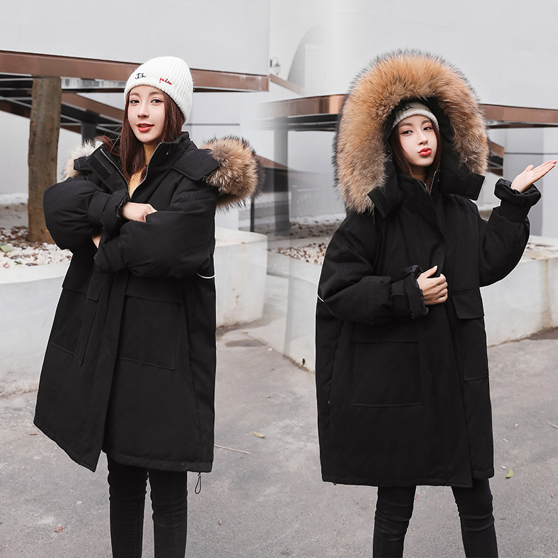 300斤宽松特大码女羽绒服外套