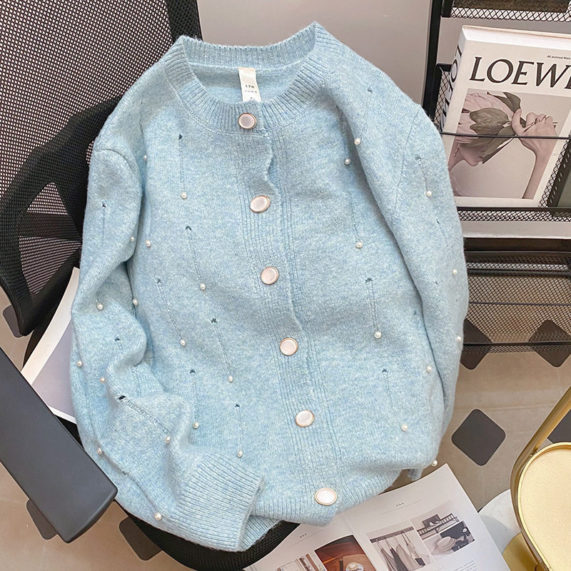 300斤特大码女装秋春250重工钉珠高级感法式甜美显瘦毛衣针织开衫,女装/女士精品,大码内搭,淘宝优惠券,粉丝福利购,淘宝优惠卷