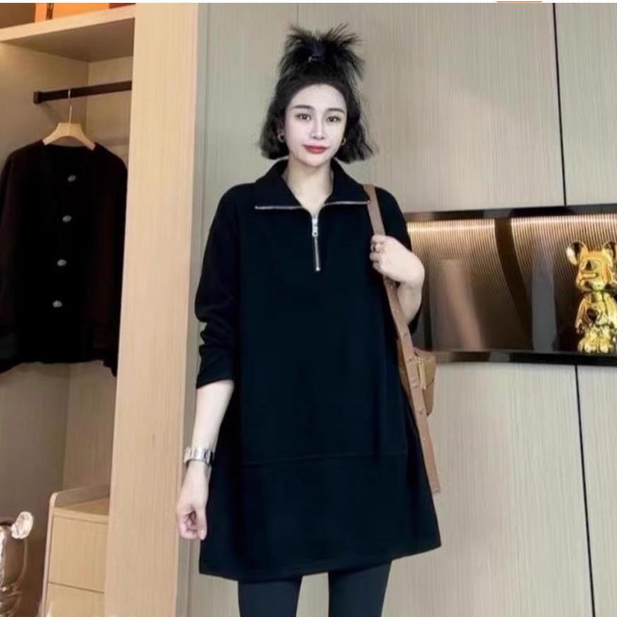 加绒卫衣外套300斤特大码女秋冬