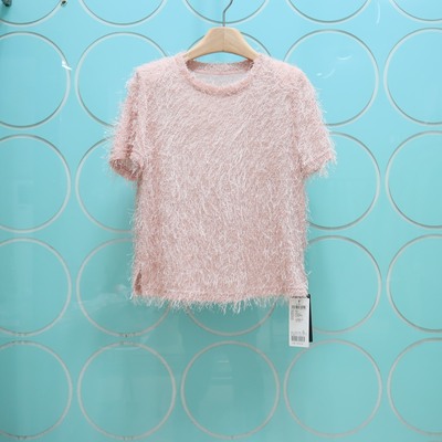 MRER莫乂义 专柜正品春季新款时尚长毛流苏短袖上衣女R5A20834