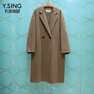 YSING衣香丽影专柜正品2025冬季新款韩版宽松双面呢大衣141018317