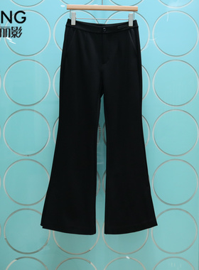 YSING衣香丽影专柜正品2025冬季新款开叉喇叭加绒裤女141016103
