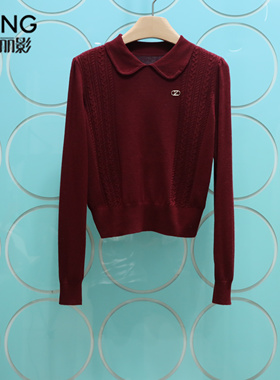 YSING衣香丽影专柜正品2025冬季新款立领套头羊毛针织衫140939030