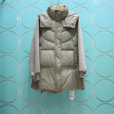 JIUYA玖娅专柜正品2025冬季新款休闲时尚双面呢拼接羽绒JY9996153