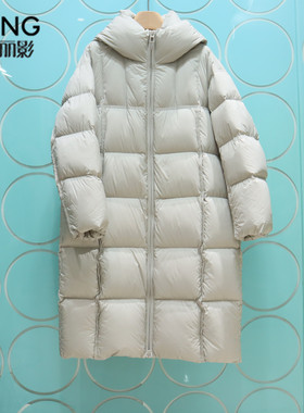 YSING衣香丽影专柜正品2025冬季新款长款连帽羽绒服外套141127507
