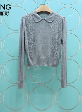 YSING衣香丽影专柜正品2025冬季新款立领套头羊毛针织衫140939030