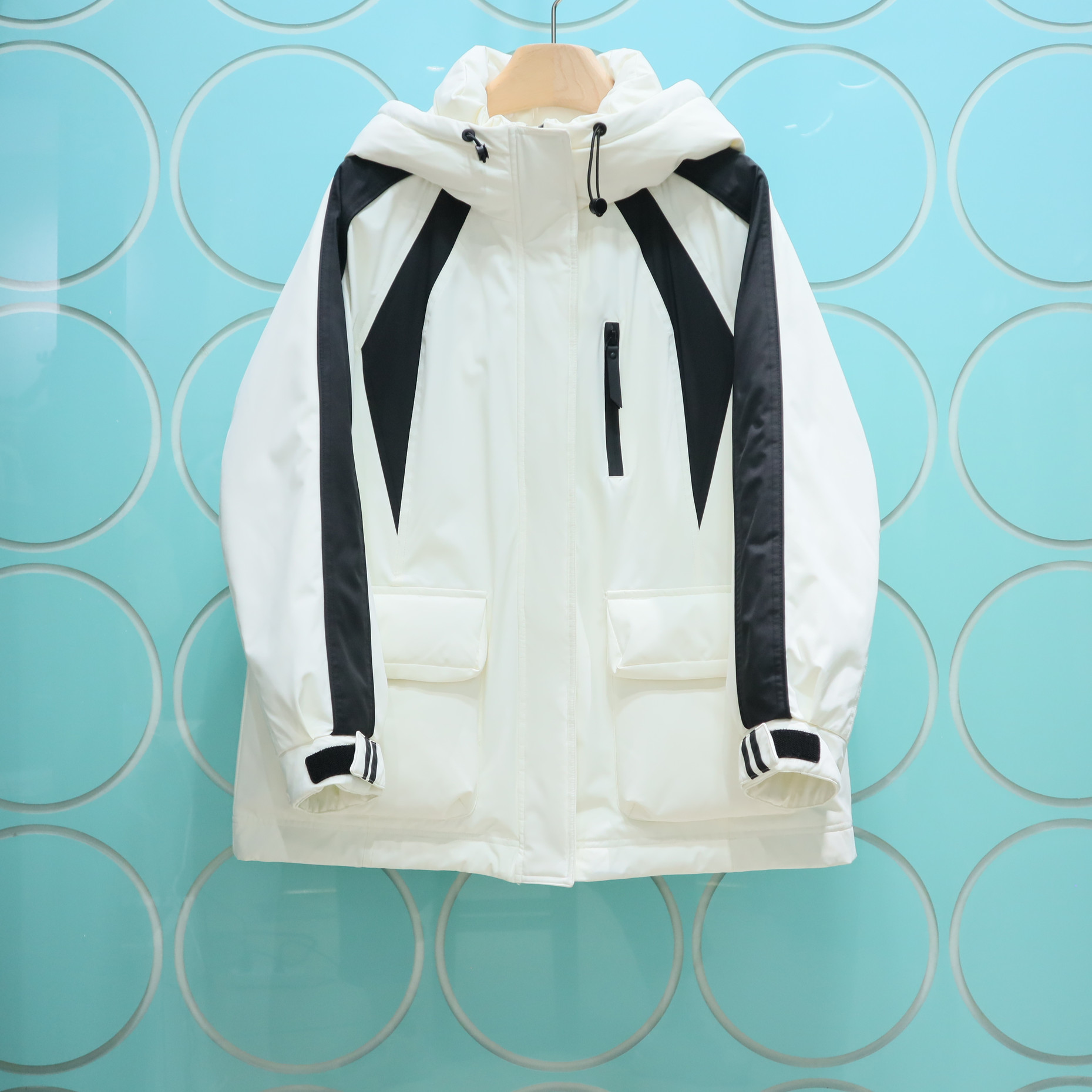 紫淑2025冬新款拼接气质甜美减龄连帽羽绒服Z1AD34347专柜正品