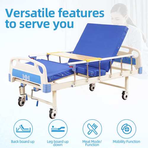 Double Crank Hospital Bed Medical Bed Nursing Bed 双摇护理床