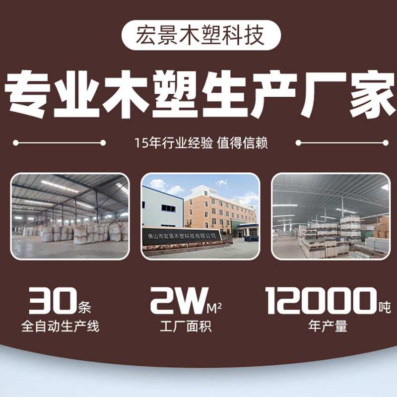 工程出口二代共挤塑木地板室外圆孔木塑地台庭院露台户外木塑地板
