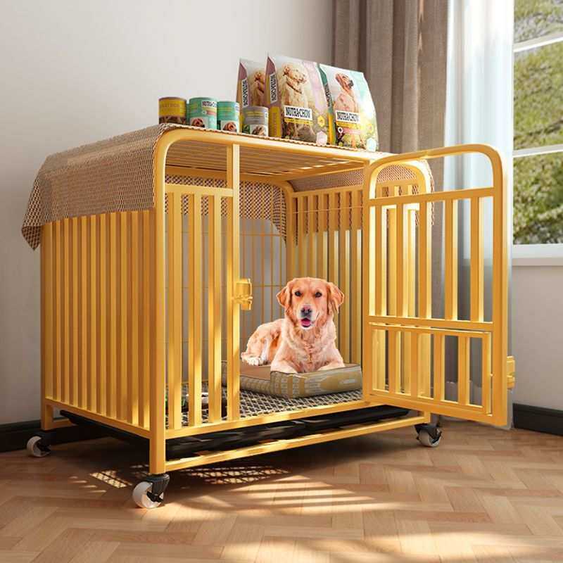 家用大型狗笼中型犬狗屋可移动室内分离带厕所狗狗围栏宠物专用笼