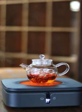 精致小号100迷你小茶壶 一人用泡茶壶耐热玻璃单个带过滤小泡壶