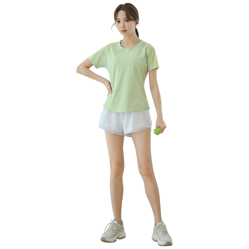 套装短袖女夏季短裤健身运动跑步