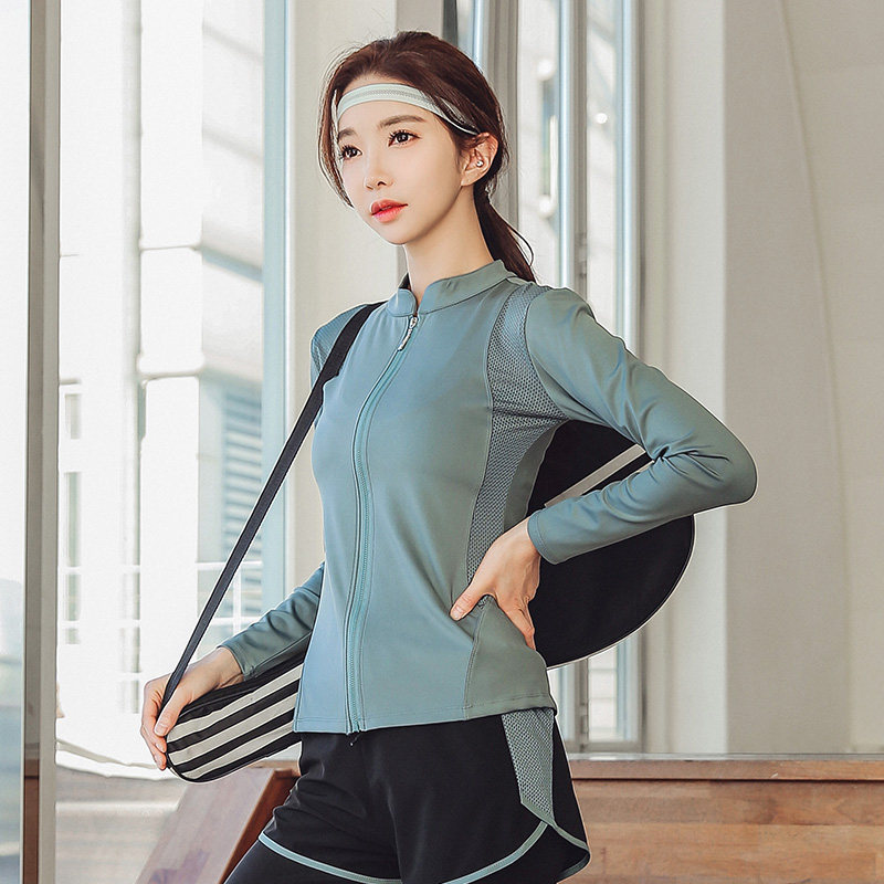 瑜伽运动外套女透气长袖春秋款时尚立领开衫专业晨跑步上衣健身房,运动/瑜伽/健身/球迷用品,瑜伽外套,淘宝优惠券,粉丝福利购,淘宝优惠卷