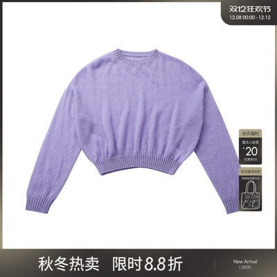 女性日记新品马海毛套头针织毛衫