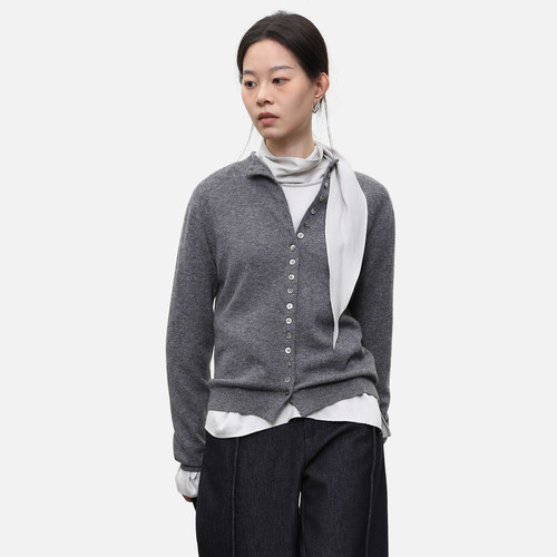 女性日记绵羊毛针织衫女开衫