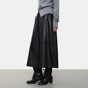 新款 LADY’S 休闲半身裙女秋季 法式 松紧腰百搭通勤风中长裙 DIARY