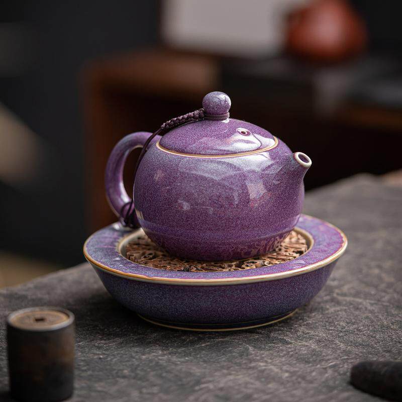 大牌品质 工厂价格 五大名窑钧窑西施壶壶承套组功夫茶具干湿两泡