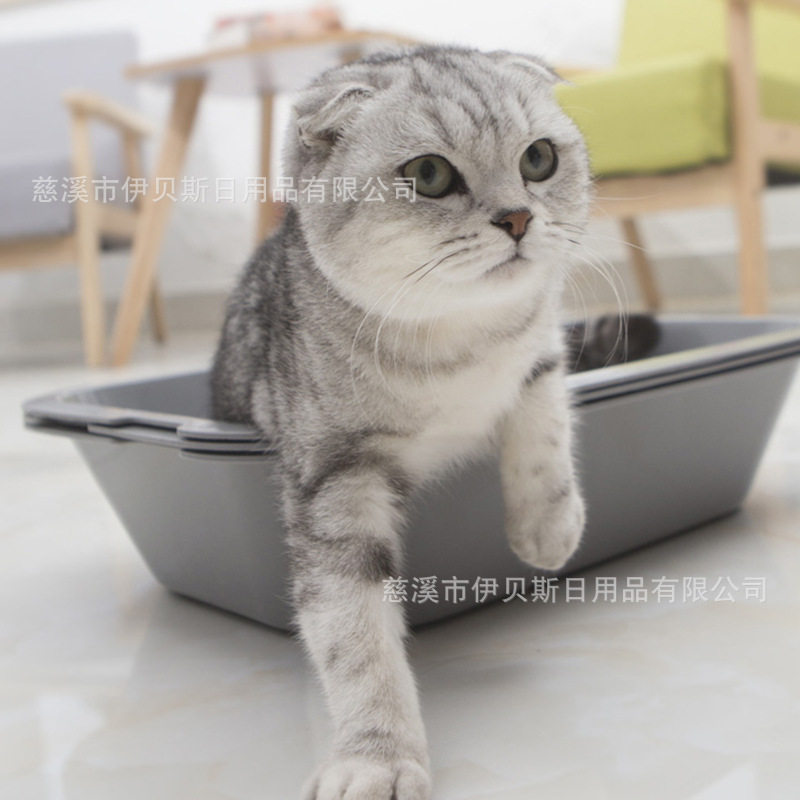三合一免铲猫砂盆猫厕所开放式三层网格叠加使用易清理懒人猫砂盆