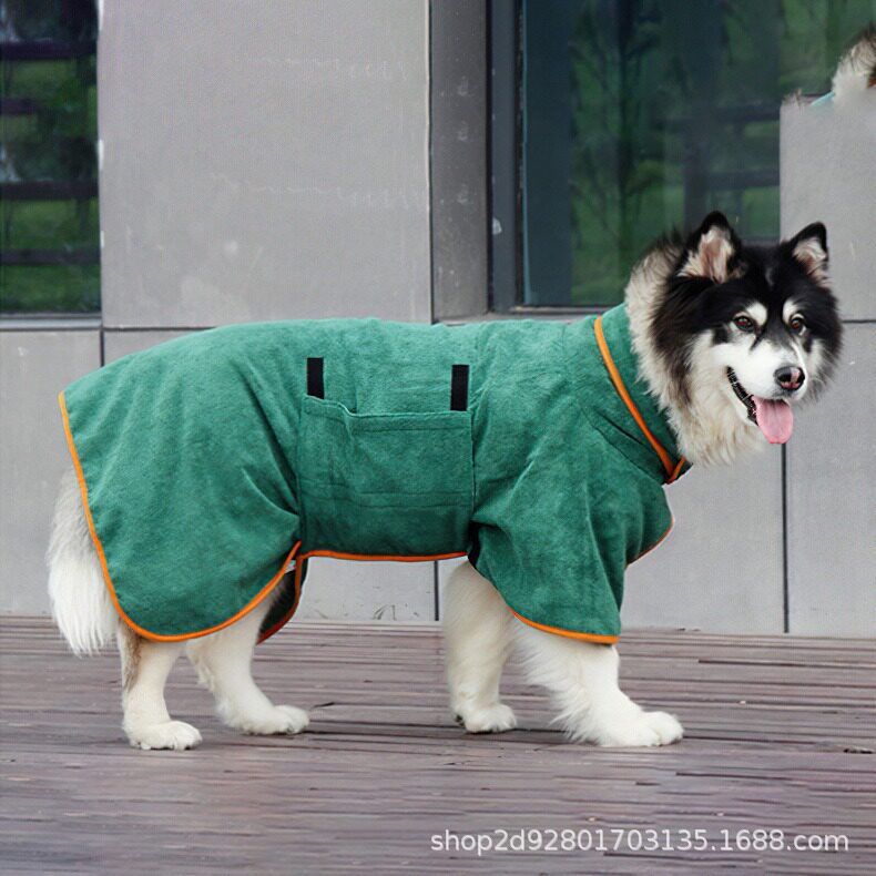 宠物速干浴袍狗狗猫咪浴巾洗澡大号吸水毛巾毯子美容用品大型犬