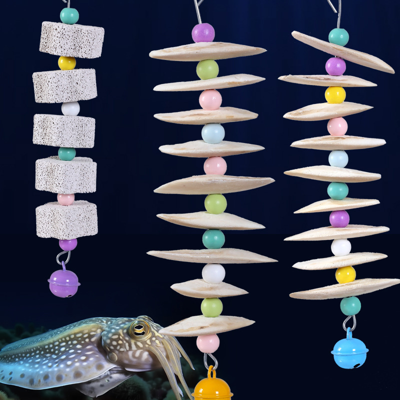 小鸟超大块墨鱼骨磨牙玄凤虎皮牡丹零食吊串啃咬玩具用品