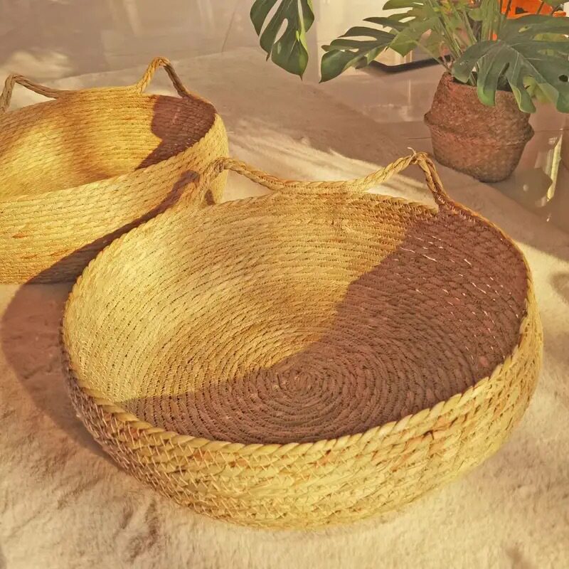 草绳编织猫窝宠物窝四季通用猫咪睡觉用品夏季凉窝可水洗拆卸狗窝