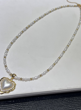 洛可可风格海水马贝珍珠S925银淡水珍珠项链设计款萝莉高级小众