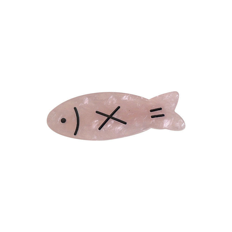 多巴胺日系可爱小鱼干发夹ins少女鱼骨头刘海夹碎发边夹趣味头饰