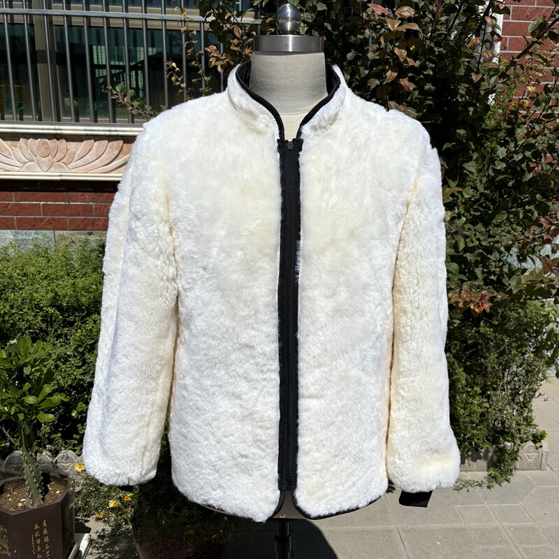 真皮羊羔毛内胆筒子冬羊剪绒棉袄